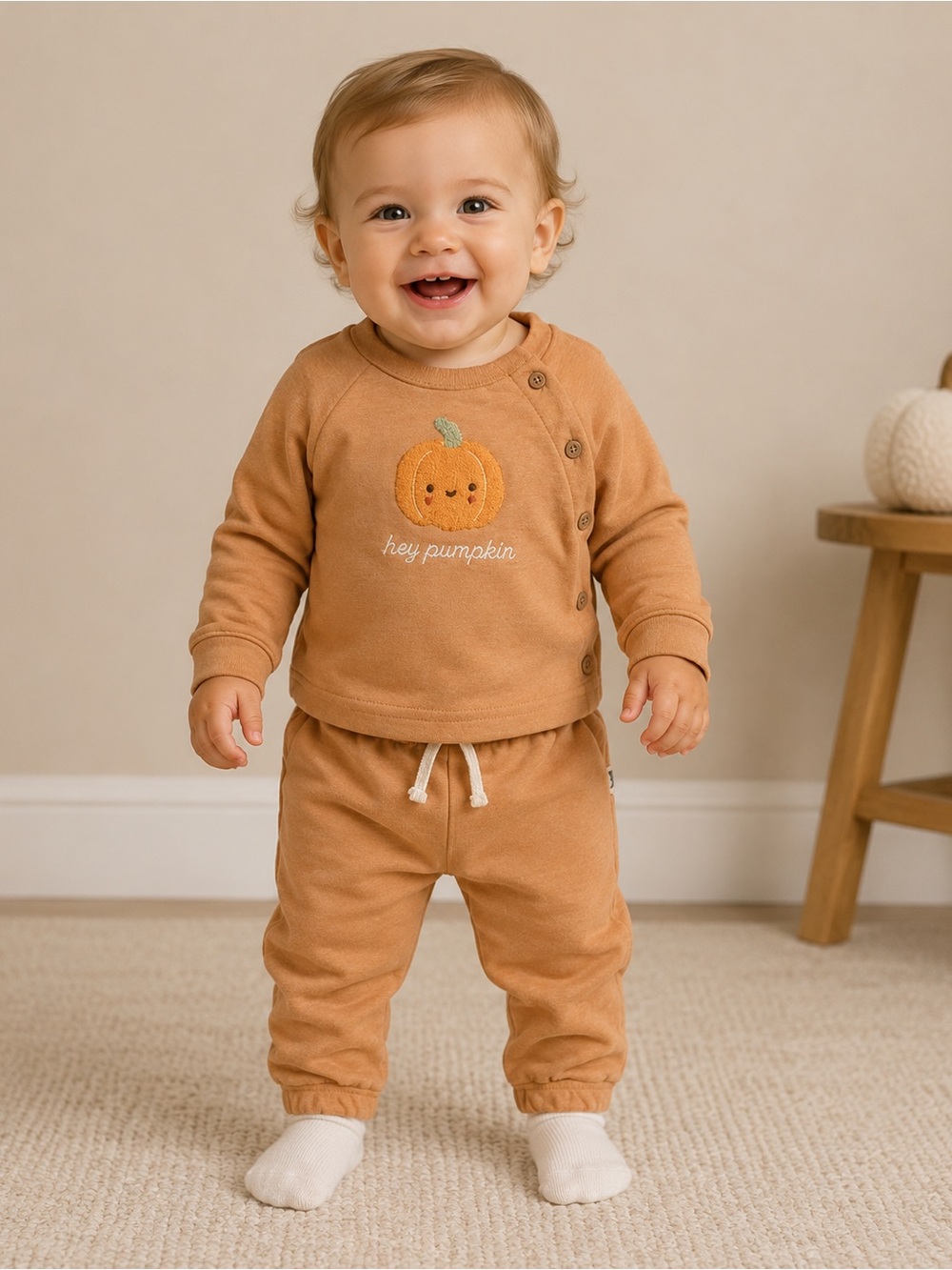 Rabbit + Bear Organic 2pc Halloween Sweatsuit
